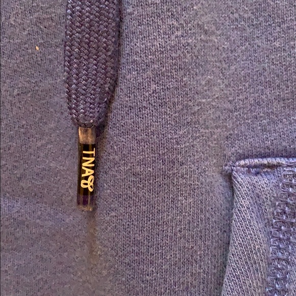 TNA Aritzia Blue Hoodie Size Small - Picture 6 of 8